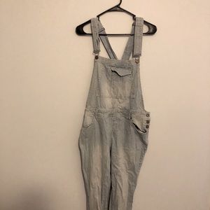 Blue and white overalls!